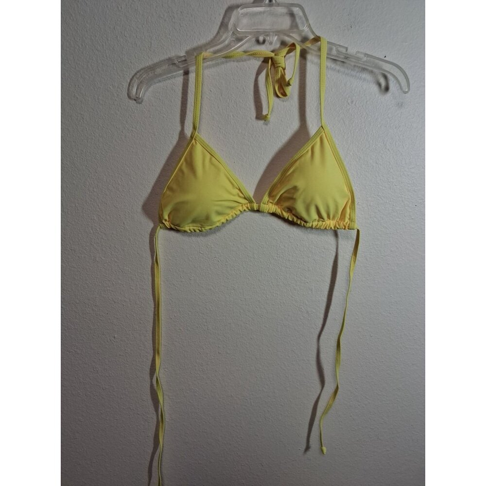NWOT Yellow Bikini 2 Piece Swimsuit Beach Summer Pool Vacation Womens Size Small - Picture 2 of 8